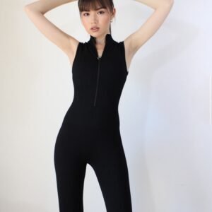 Shaping-Overall  mit langer Hose-Schwarz