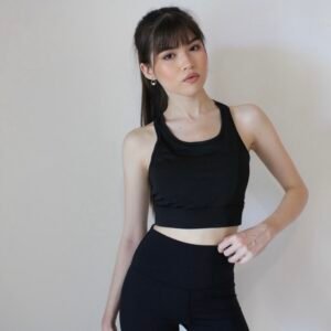 Zweiteiliges Premium Fitness-Set-Schwarz