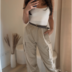 Premium Cargohose-Beige